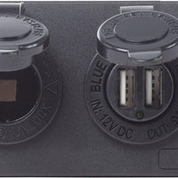 Circuit Accessory Panel - Socket + x2 Dual USB