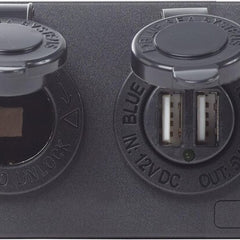 Circuit Accessory Panel - Socket + x2 Dual USB