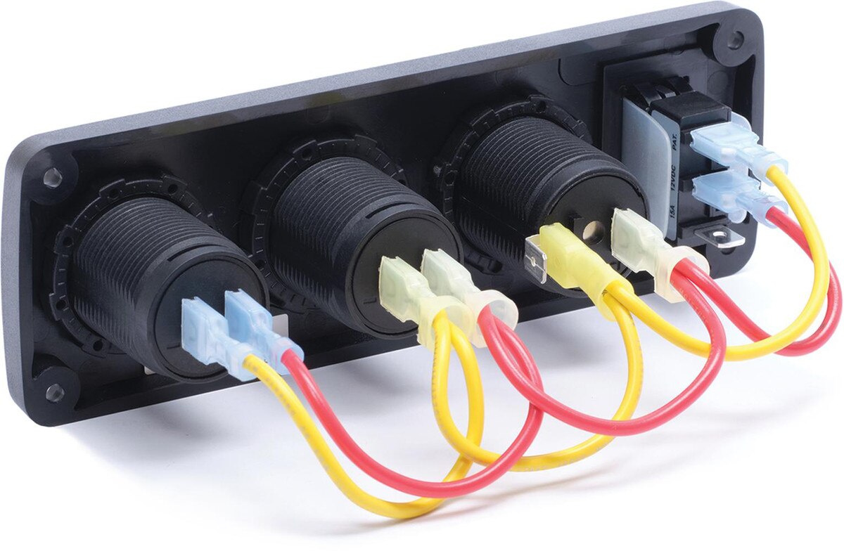 Circuit Accessory Panel - Socket + x2 Dual USB