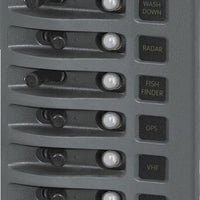 Weather Deck Switch Panel - 8 Circuit + Integrated Breaker Panel