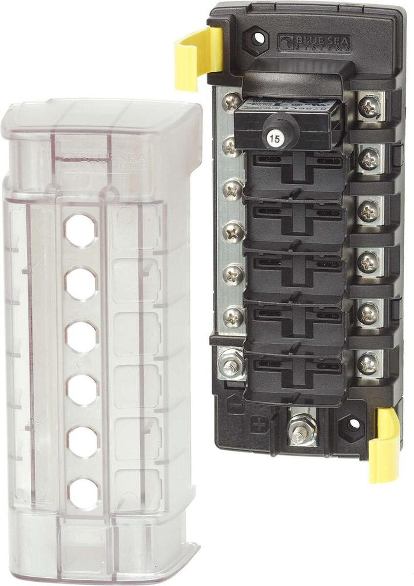 Circuit Breaker Block - 6 Circuit + Ground