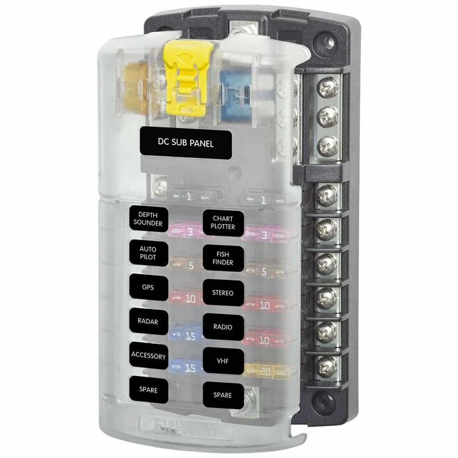 12-Circuit Fuse Block w/ Ground