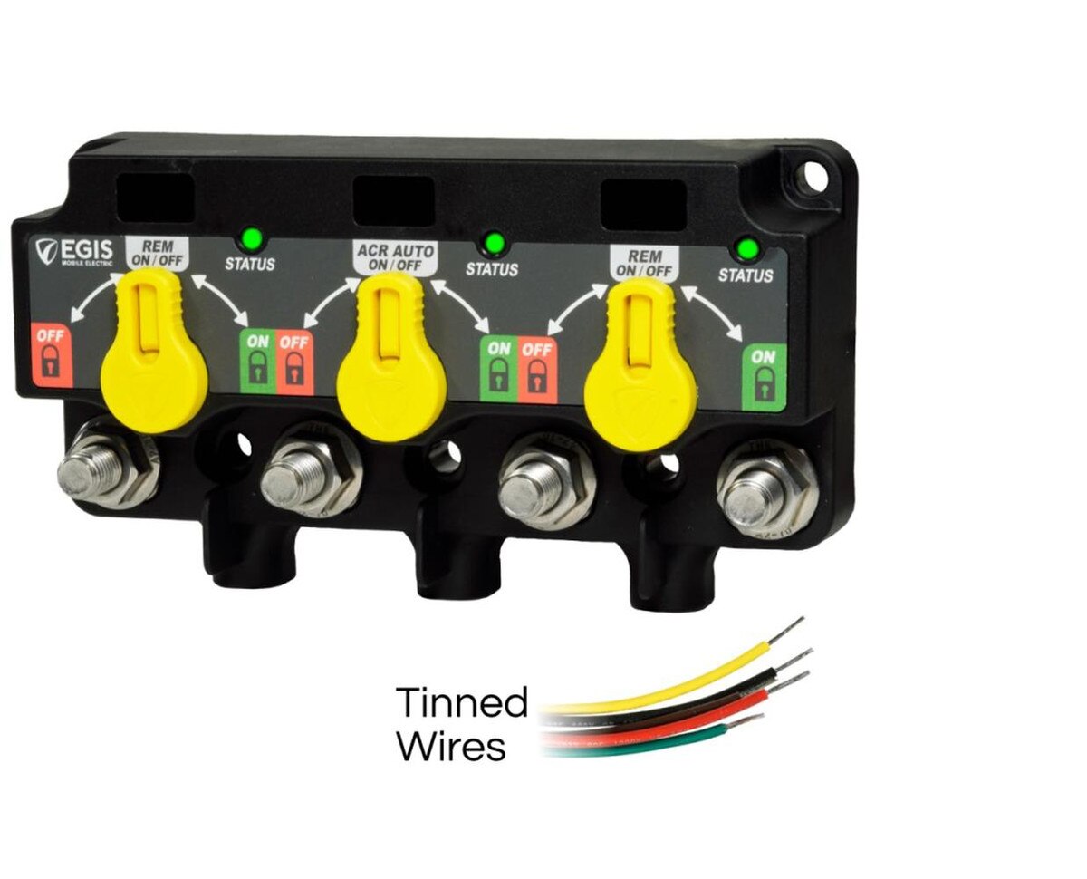 XD Triple Flex Automatic Charging Relay w/ Knobs - Tinned Wire