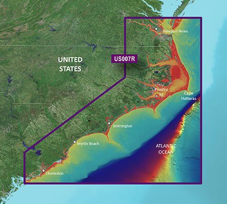 BlueChart G3 Vision - Norfolk To Charleston (VUS007R)