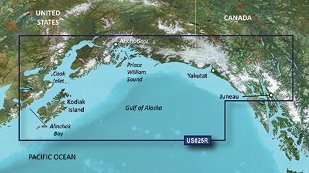 BlueChart G3 Vision - Anchorage To Juneau (VUS025R)