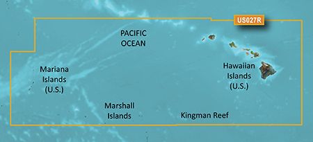 BlueChart G3 - Hawaiian And Mariana Islands (HXUS027R)