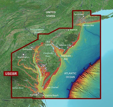 BlueChart G3 Vision - New York To Chesapeake (VUS038R)