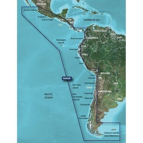 BlueChart G3 Vision - South America West Coast (VSA002R)
