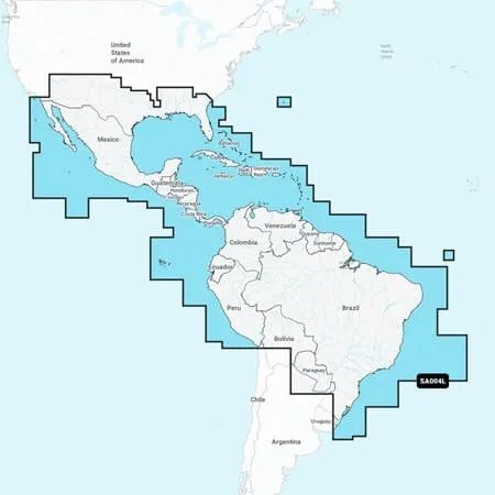 Navionics+ - Mexico to Brazil (NSSA004L)