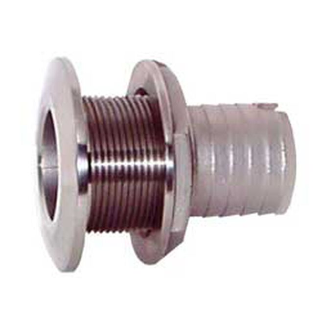 Straight Barbed Mushroom Through Hull Fitting - 3/4"