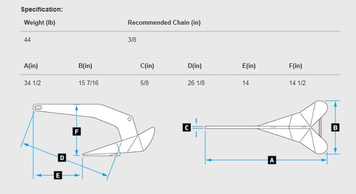 DTX Anchor - 44LB