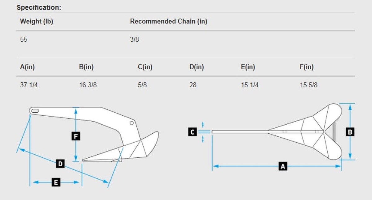 DTX Anchor - 55LB
