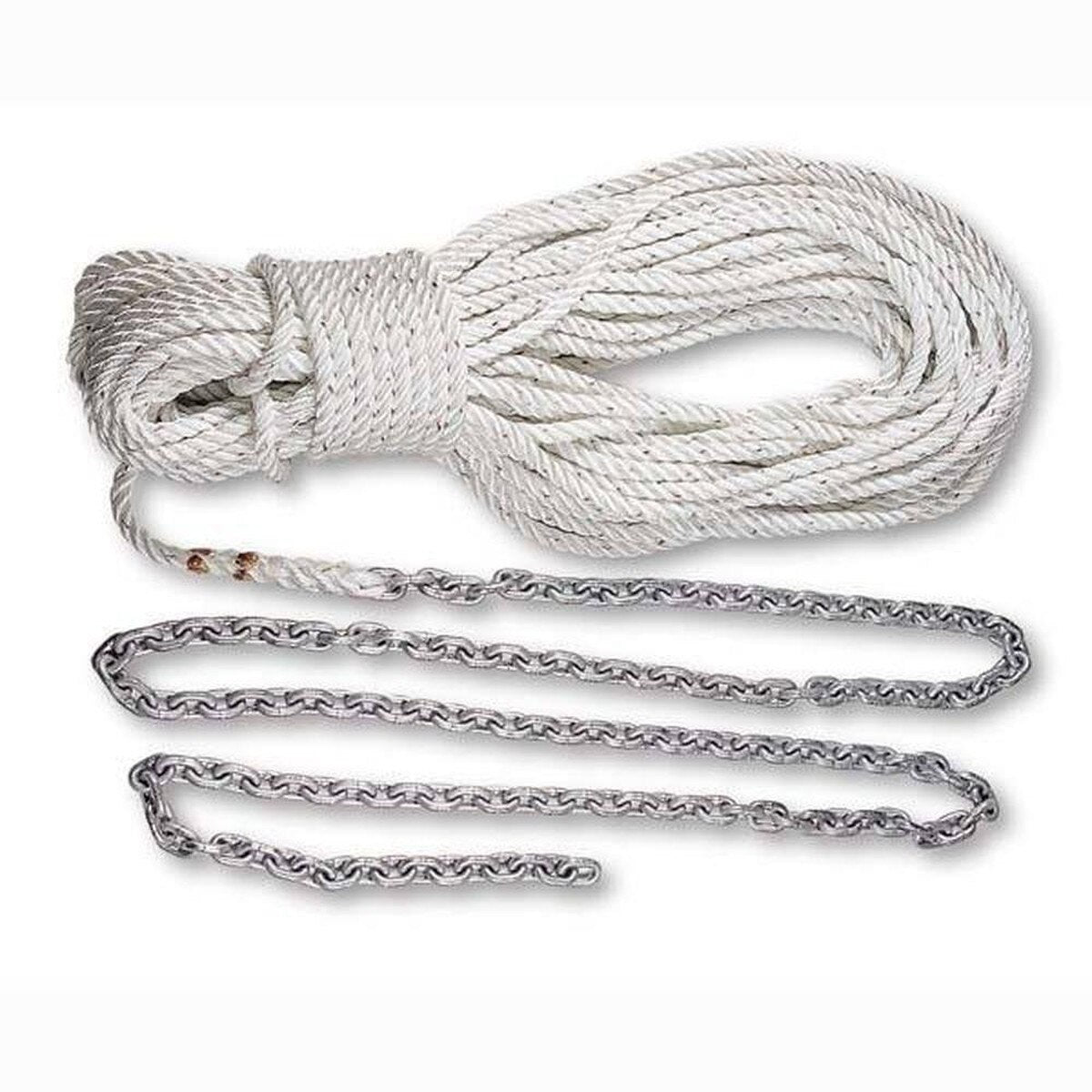 Anchor Rode Kit - 20' 5/16" G4 Chain & 200' 9/16" 3 Strand Line