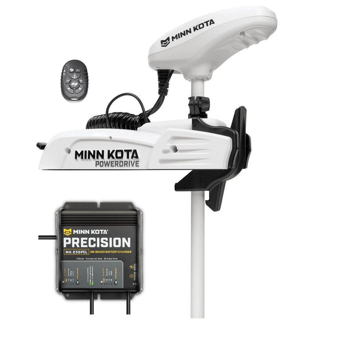 Riptide Powerdrive 12v/55 Trolling Motor w/ Micro Remote - 54" + MK230PCL Charger