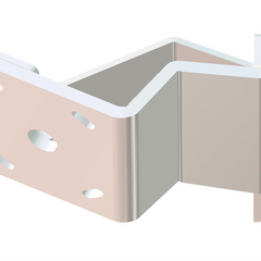 Braced Jackplate Mounting Bracket - Port (2" Setback / 6" Rise)
