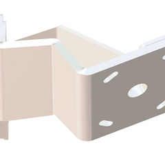 Braced Jackplate Mounting Bracket - Starboard (2" Setback / 6" Rise)
