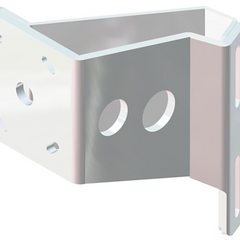 Braced Jackplate Mounting Bracket - Port (5" Setback / 4" Rise)