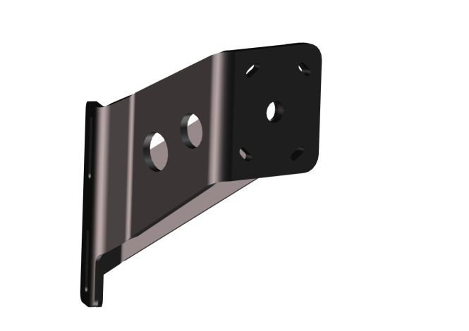 Braced Jackplate Mounting Bracket - Starboard (5" Setback / 6" Rise)