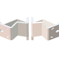 Braced Jackplate Mounting Bracket - Dual (2" Setback / 6" Rise)