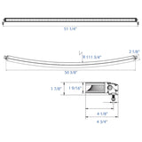 Plashlights SRX2 50" Curved Single Row LED Light Bar