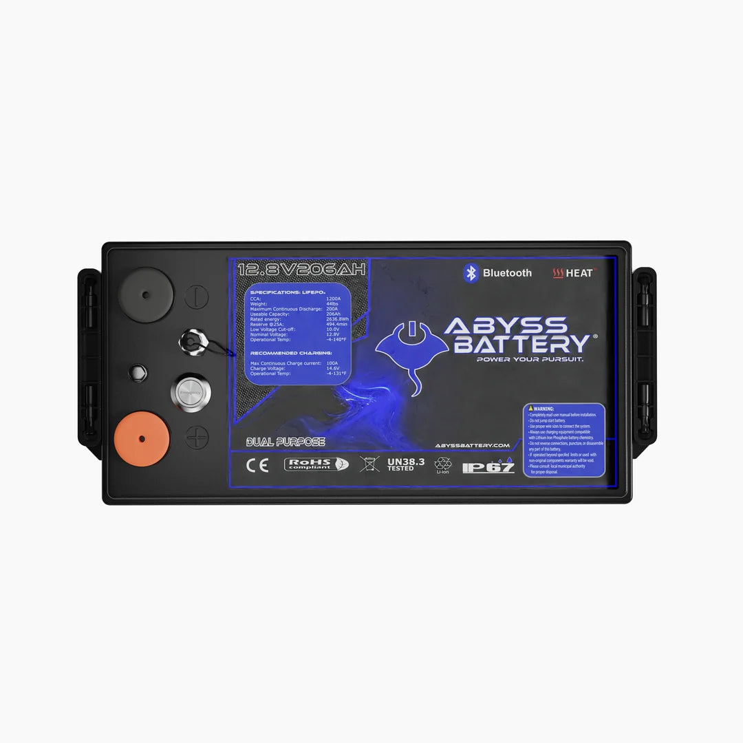 Abyss Battery 12v 206ah Lithium Battery w/ NMEA 2000