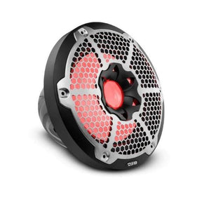 DS18 10" Marine Subwoofer With LED RGB Lights 300 Watts Rms SVC 4-Ohm -White | NXL-10SUB/WH
