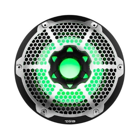 DS18 10" Marine Subwoofer With LED RGB Lights 300 Watts Rms SVC 4-Ohm -White | NXL-10SUB/WH