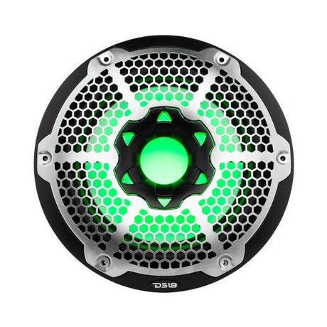 DS18 10" Marine Subwoofer With LED RGB Lights 300 Watts Rms SVC 4-Ohm -White | NXL-10SUB/WH