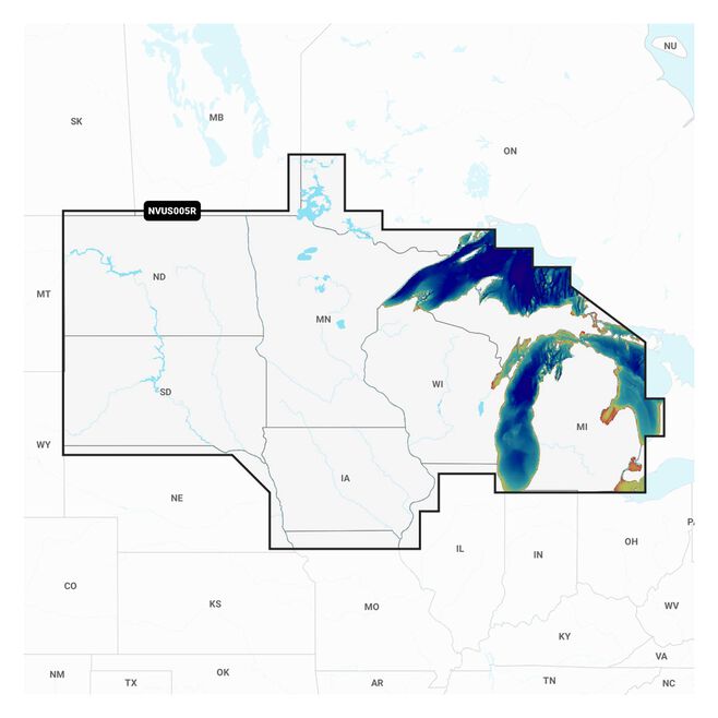 Navionics Vision+ Chart Card - North and Great Lakes (NVUS005R)