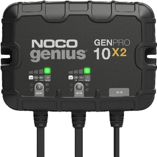 NOCO GENPRO 10x2, 12v 2-Bank 10A Battery Charger