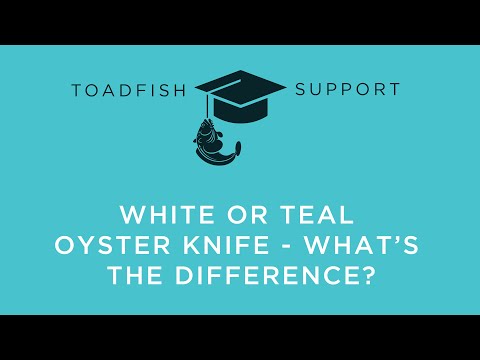 Toadfish Professional Edition Oyster Knife - White