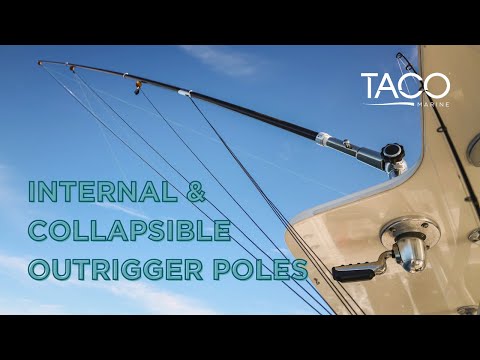 TACO 19' Open Water Internal & Collapsible Carbon Fiber Outrigger Poles