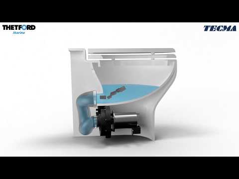 Thetford Compass Touch Toilet - High, White - 12V