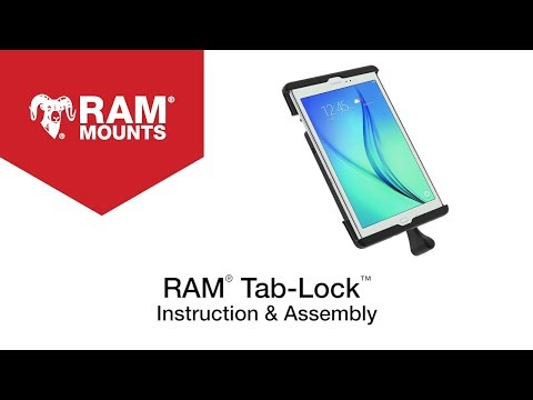 RAM Mount RAM® Tab-Lock™ Holder f/9"-10.5" Tablets w/Heavy Duty Cases