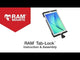 RAM Mount RAM® Tab-Lock™ Holder f/9"-10.5" Tablets w/Heavy Duty Cases