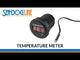 Sea-Dog Round Red LED Temperature Meter