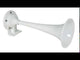 Marinco White Epoxy Coated Single Trumpet Mini Air Horn