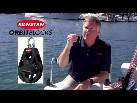 Ronstan Series 55 Ratchet Mount Orbit Block - Single Becket Cleat Swivel