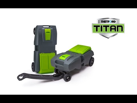 Thetford Titan 27 Gallon 2-Wheel Portable Waste Tank w/Ladder Hook
