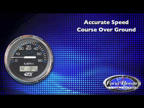 Faria Chesapeake White SS 4" Studded Speedometer - 60MPH (GPS)