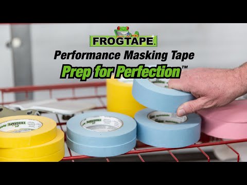 FrogTape CP 250 Medium-High Adhesion Masking Tape - 24MM x 55M x 12-Pack - Light Blue - Rated f/250°F