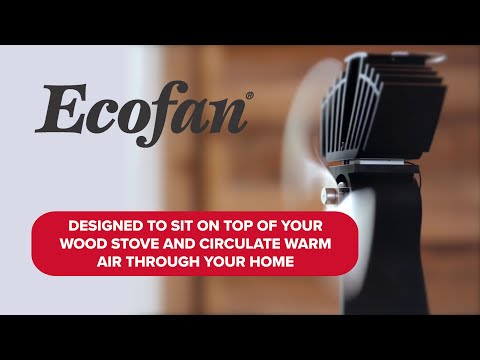 Ecofan by Caframo Original Heat Powered Stove Fan - Black Blade