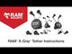 RAM Mount RAM® X-Grip® f/7"-8" Tablets w/RAM® Stubby™ Cup Holder Base