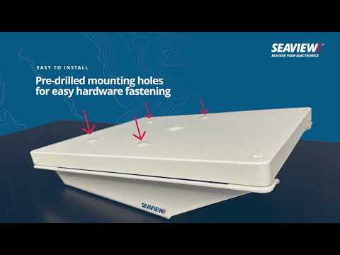 Seaview Performance Gen 3 Starlink Antenna Mount w/8 Degree Wedge Base - Black