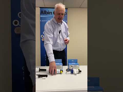 Albin Group Cartridge Aerator Pump - 750 GPH - 12V - Angled