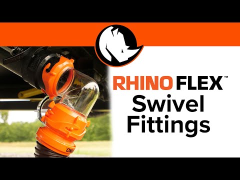 Camco RhinoFLEX 90-Degree Swivel Fitting Clear