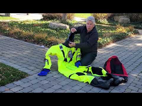 First Watch RS-1005 Ice Rescue Suit - Hi-Vis Yellow - S/M (Built to Fit 4’6”-5’8”)