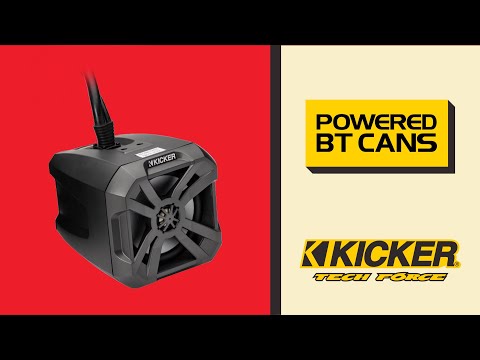 KICKER 6.5" LED PowerCan Powersports Bluetooth Speakers - Black