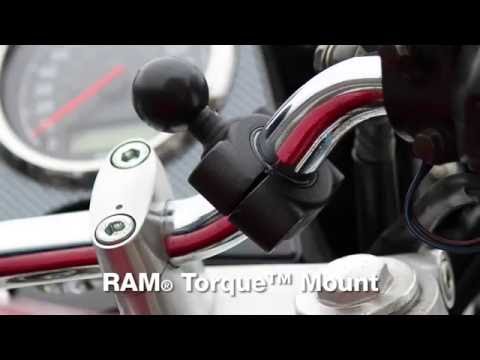 RAM Mount Torque™ 3/8" - 5/8" Diameter Mini Rail Base w/1" Ball