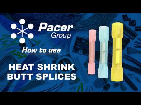 Pacer 8 AWG Heat Shrink Butt Connector - 100 Pack